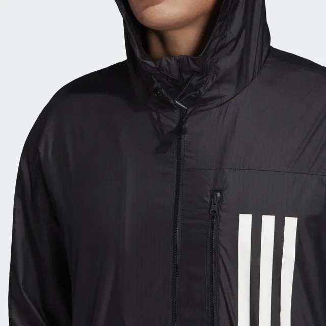 【adidas 愛迪達】運動外套 休閒外套 男外套 黑 M ID2 WRM WD JK(H42037)