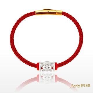 【J’code 真愛密碼】大甲媽財神純銀鋼編織手鍊(時尚銀飾)