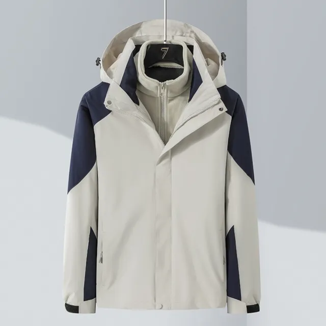 【米蘭精品】現貨+預購 衝鋒衣連帽夾克(兩件套防風防水騎行服男女外套9款74bf9)