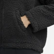 【NIKE 耐吉】NIKE NSW SWSH SHRPA JKT 外套 羊羔毛 雙勾 女款 黑色(DD5621-010)