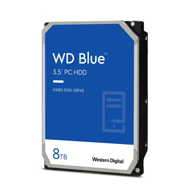 【WD 威騰】藍標 8TB 3.5吋 5640轉 128MB 桌上型 內接硬碟(WD80EAZZ)