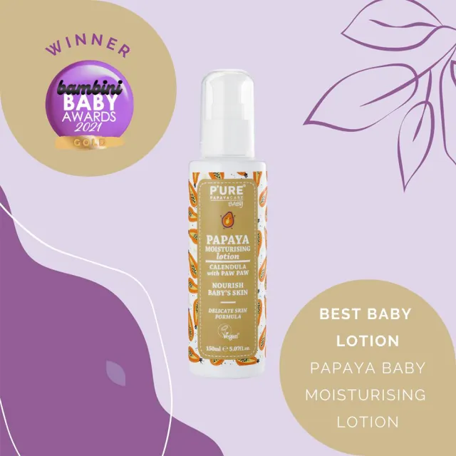 【澳洲 Pure Papayacare 即期品】木瓜嬰兒滋潤乳液含金盞花-2026年11月到期(150ml/瓶)