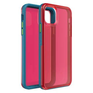 【LifeProof】iPhone 11 Pro Max 6.5吋 SLAM 防摔保護殼(透紅/藍)