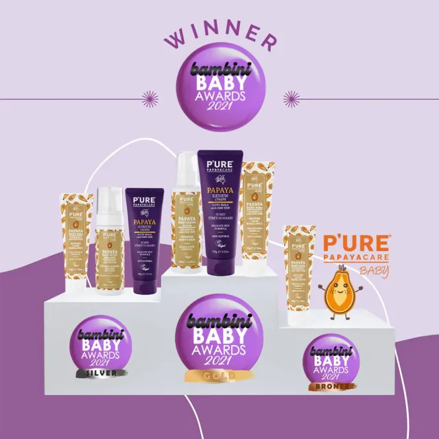 【澳洲 Pure Papayacare 即期品】木瓜嬰兒滋潤乳液含金盞花-2026年11月到期(3入組 150ml/瓶)