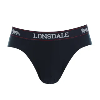 【LONSDALE 英國小獅】英式型男 低腰三角內褲2入(深藍 LT421069)