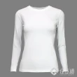 【佳立適】升溫蓄熱保暖衣-無染系列-奈納鍺 女圓領-白色(使用3M吸濕快排)