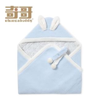【奇哥官方旗艦】星點兔鋪棉包巾(安撫包巾 新生兒包巾 包被 蓋毯 蓋被 寶寶毯 嬰兒毯)