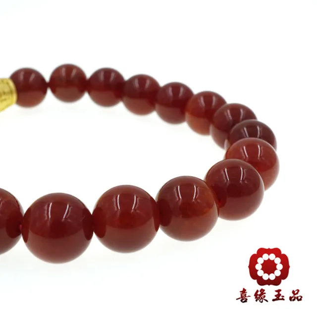 【喜緣玉品】六字真言 轉經輪 瑪瑙手珠(二色任選)