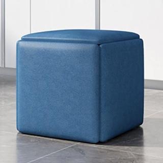 【Chester 契斯特】凳子 矮凳 休閒椅 方形椅 35X35cm魔術方凳 藍色 預(一凳變五凳)