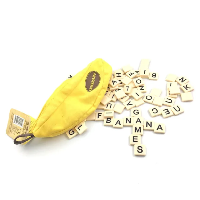 【2plus games桌遊】香蕉拼字(2plus灣加遊戲/大富翁/桌遊/桌上遊戲/英文遊戲/語文能力/貼)