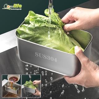 【Conalife】高質感304不鏽鋼水槽瀝水置物架-1入(水槽架 瀝水架)
