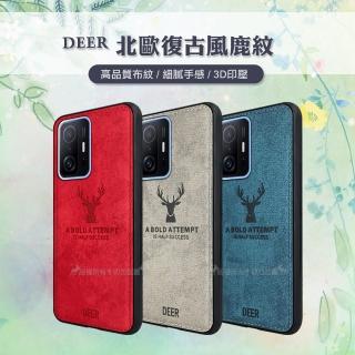 【DEER】小米 Xiaomi 11T / 11T Pro 共用 北歐復古風 鹿紋手機保護殼 有吊飾孔