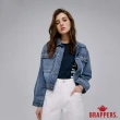 【BRAPPERS】女款 中寬版落肩牛仔外套(深藍)
