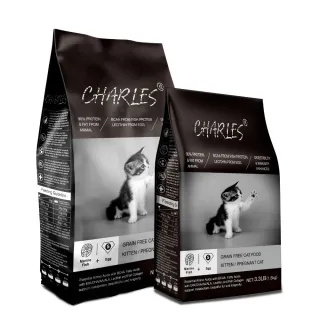 【CHARLES查爾斯】無穀貓糧幼母貓11LB送3.3LB(深海鮮魚+雙鮮凍乾)
