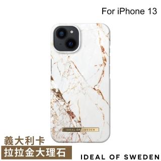 【iDeal Of Sweden】iPhone 13 6.1吋 北歐時尚瑞典流行手機殼(義大利卡拉拉金大理石)