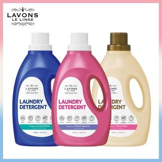 【LAVONS】除菌去漬香氛洗衣精-蔚藍海岸/法式馬卡龍/氣泡香檳(1800ml)