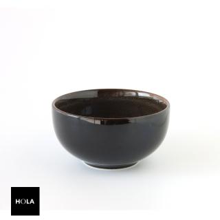【HOLA】晴陽窯燒4.5吋飯碗 棕