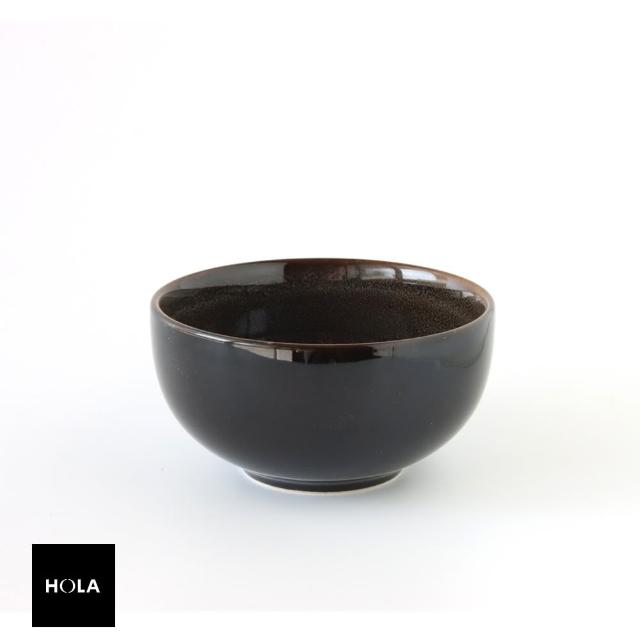 【HOLA】晴陽窯燒4.5吋飯碗 棕