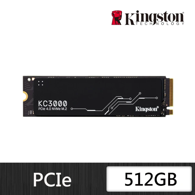 【Kingston 金士頓】KC3000 512GB M.2 2280 PCIe 4.0 ssd固態硬碟 SKC3000S/512G 讀 7000M/寫 3900M