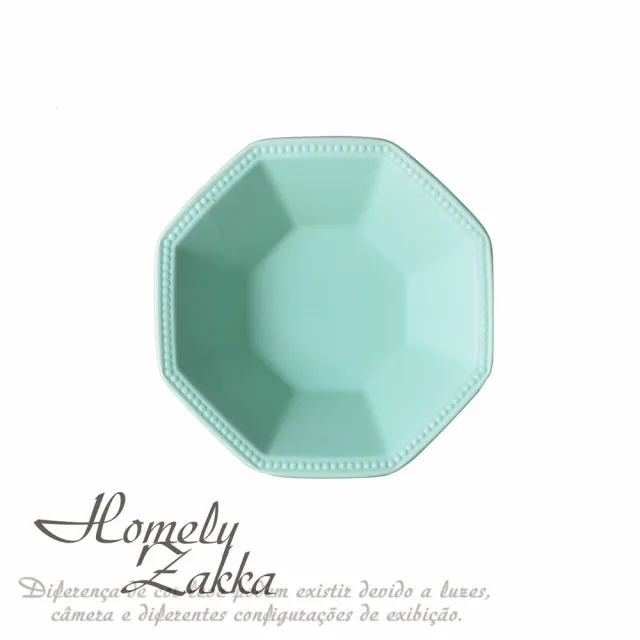 【Homely Zakka】北歐簡約啞光色釉八角新骨瓷餐碗/飯碗/點心碗2入_3色任選(飯碗 湯碗 餐具 餐碗 盤子 器皿)