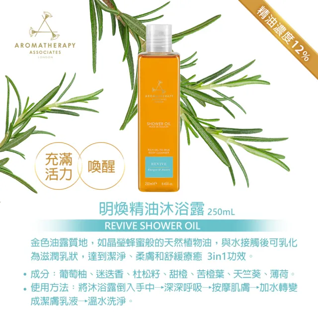 【AA 英國皇家芳療】精油沐浴露 250mL(玫瑰/舒肌/明煥/怡神；4款任選)