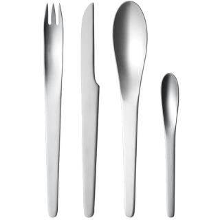 【Georg Jensen 官方旗艦店】ARNE JACOBSEN 餐具十六件組(不銹鋼)