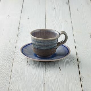 【有種創意食器】丸伊信樂燒 -巖清水咖啡杯碟組(2件式 - 240ml)