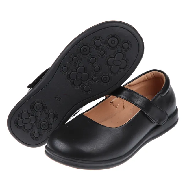 【布布童鞋】學生制服女童兒童黑皮鞋(Q1T154D)
