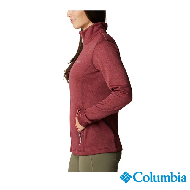 【Columbia 哥倫比亞 官方旗艦】女款- Omni-Wick快排防曬50刷毛外套-粉紅(UAR99650PK / 排汗.防曬.機能)