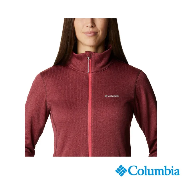 【Columbia 哥倫比亞 官方旗艦】女款- Omni-Wick快排防曬50刷毛外套-粉紅(UAR99650PK / 排汗.防曬.機能)