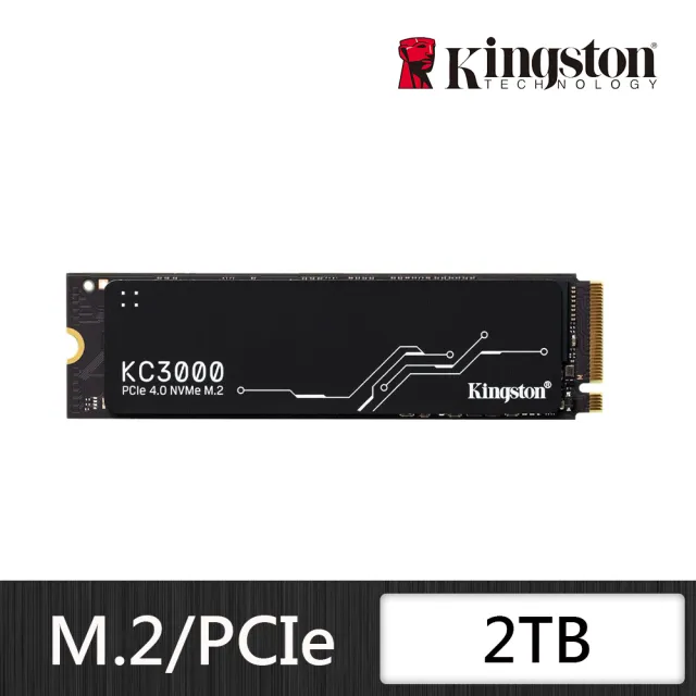 【Kingston 金士頓】KC3000 2TB M.2 2280 PCIe 4.0 ssd固態硬碟 SKC3000D/2048G 讀 7000M/寫 7000M