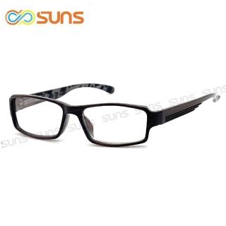 【SUNS】臺灣製 濾藍光老花眼鏡 深檀木膠框 高硬度耐磨鏡片 配戴不暈眩