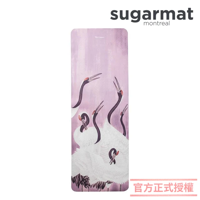 加拿大Sugarmat 頂級TPE瑜珈墊 5mm 舞鶴人生(紫色 Pink Lavender)