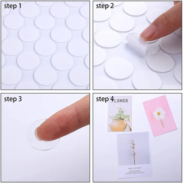 【原生良品】圓形防水奈米無痕壓克力透明雙面膠貼(50片/入)