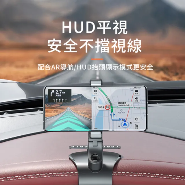 【ANTIAN】帶號碼牌萬向多功能車載支架 儀錶盤導航支架 1200°旋轉汽車手機架