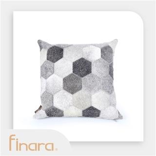 【Finara 費納拉】探索雅境．50×50天然牛皮雙面抱枕(臺灣製造枕心)