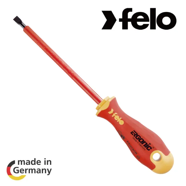 【FELO】絕緣超軟柄起子- 6.5x150mm(41306590)