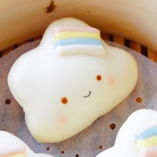 【美姬饅頭】好心情雲朵鮮乳造型刈包(一盒6入)