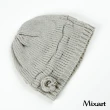 【KeyWear 奇威名品】溫暖羊毛珠飾螺紋針織毛帽(共2色)