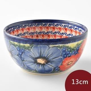 【美學生活 波蘭陶】波蘭陶 Cerraf 餐碗 飯碗 湯碗 13cm 波蘭手工製(仲夏紫蜜系列)