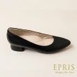 【EPRIS 艾佩絲】現貨 OL上班鞋尖頭系列3公分 通勤低跟鞋 黑色低跟鞋 低跟鞋推薦 20.5-26-時尚黑(黑色跟鞋)