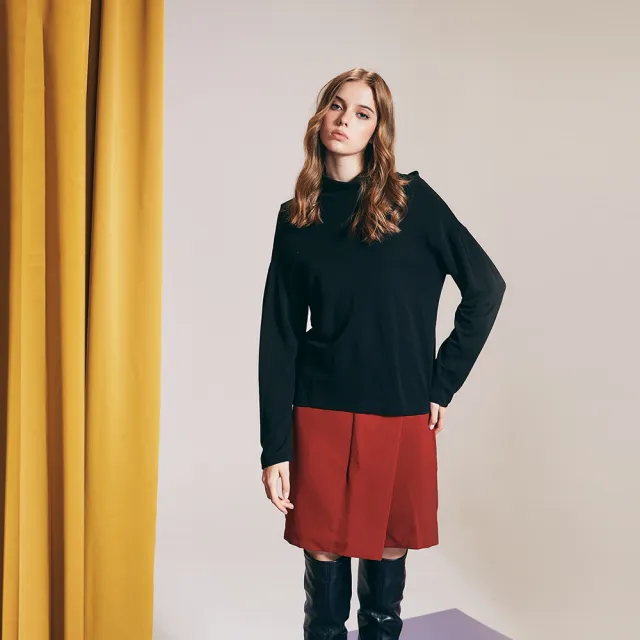 【ICHE 衣哲】Cop.Copine 法國原裝進口造型上衣-知識黑