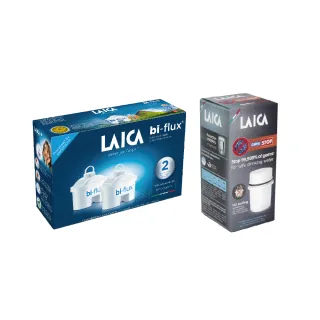 【LAICA 萊卡】雙流濾芯&除菌濾芯 1+1濾芯組合(義大利原裝進口)