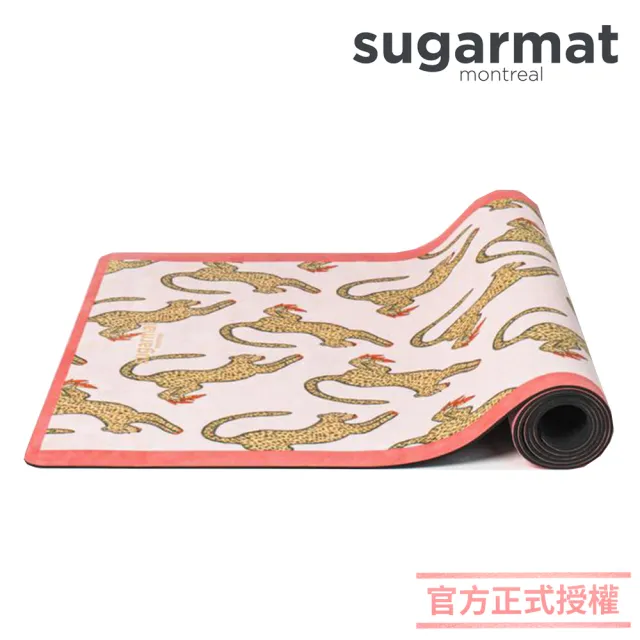 【加拿大Sugarmat】麂皮絨天然橡膠瑜珈墊 3.0mm(美洲豹勇士Well Heeled Warrio)