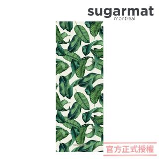 【加拿大Sugarmat】麂皮絨天然橡膠加寬瑜珈墊 3.0mm(熱帶雨林 Tropical Leaf)