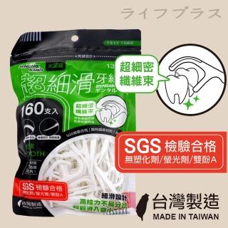 【MINONO 米諾諾】超細滑牙線棒(160支入×6包)