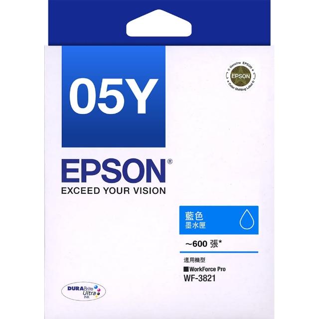 【EPSON】官方直營 T05Y 原廠藍色墨水匣(T05Y250/適用WF-3821)