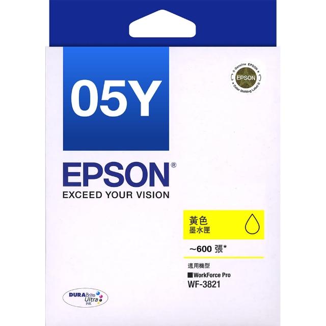 【EPSON】官方直營 T05Y 原廠黃色墨水匣(T05Y450/適用WF-3821)