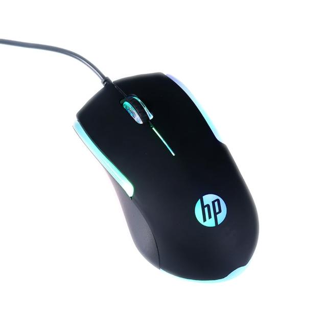 【HP 惠普】RGB有線電競高效能滑鼠 M160 黑(滑鼠 有線滑鼠 電競滑鼠)