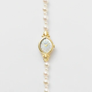 【agete】淡水珍珠腕錶